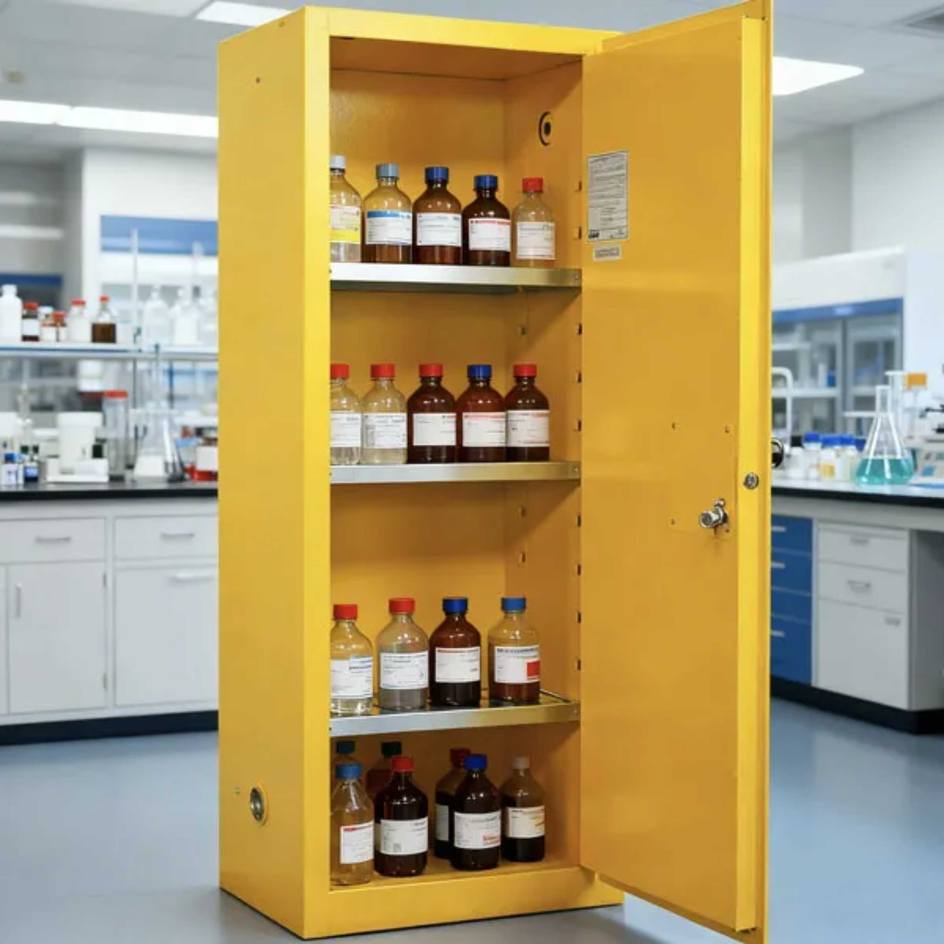 SAI-U® 22 Gallon, Manual Close, 3 shelves, Flammable Liquids Safety Storage Cabinet