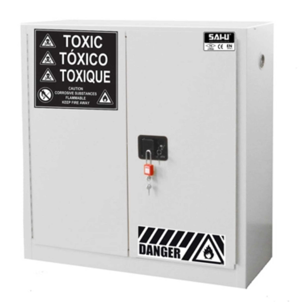 SAI-U® 30 Gallon, Manual Close, 1 shelf, Toxic Chemicals Safety Storage Cabinet