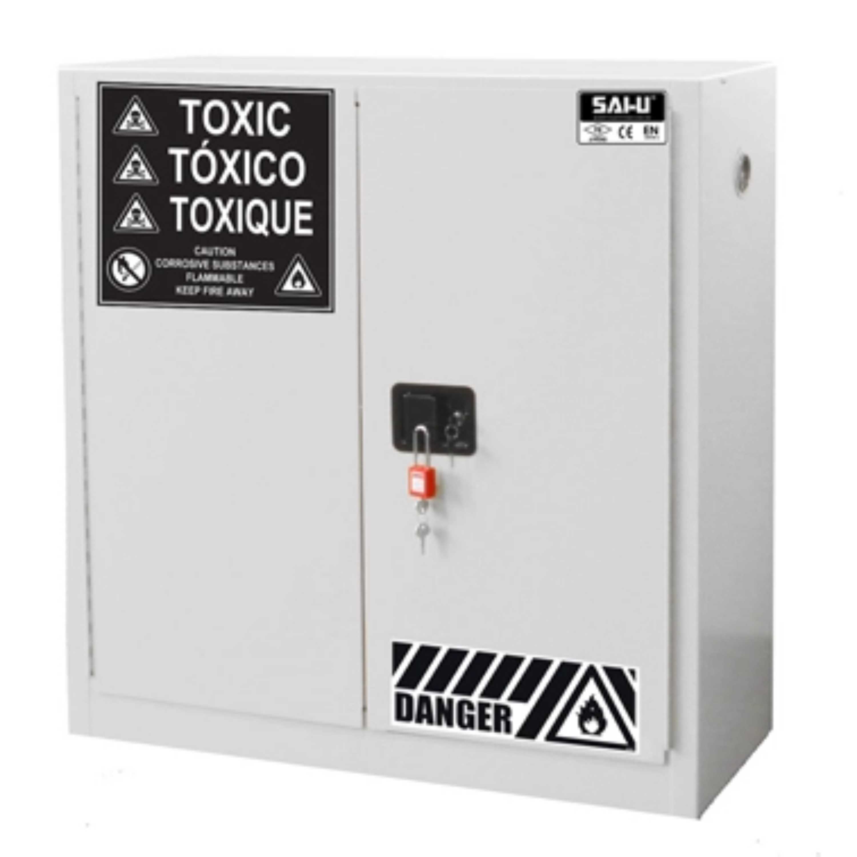 SAI-U® 30 Gallon, Manual Close, 1 shelf, Toxic Chemicals Safety Storage Cabinet