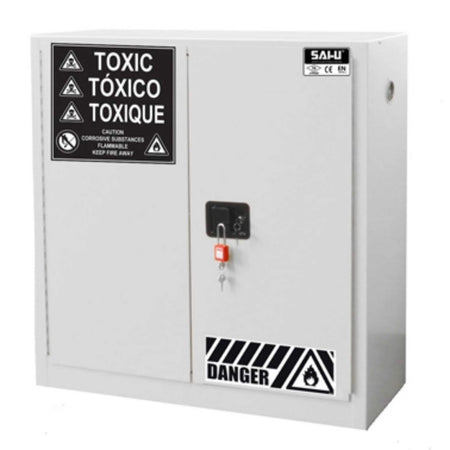 SAI-U® 30 Gallon, Manual Close, 1 shelf, Toxic Chemicals Safety Storage Cabinet