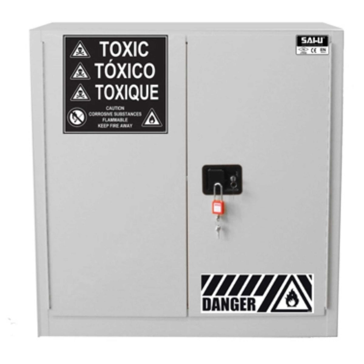 SAI-U® 30 Gallon, Manual Close, 1 shelf, Toxic Chemicals Safety Storage Cabinet