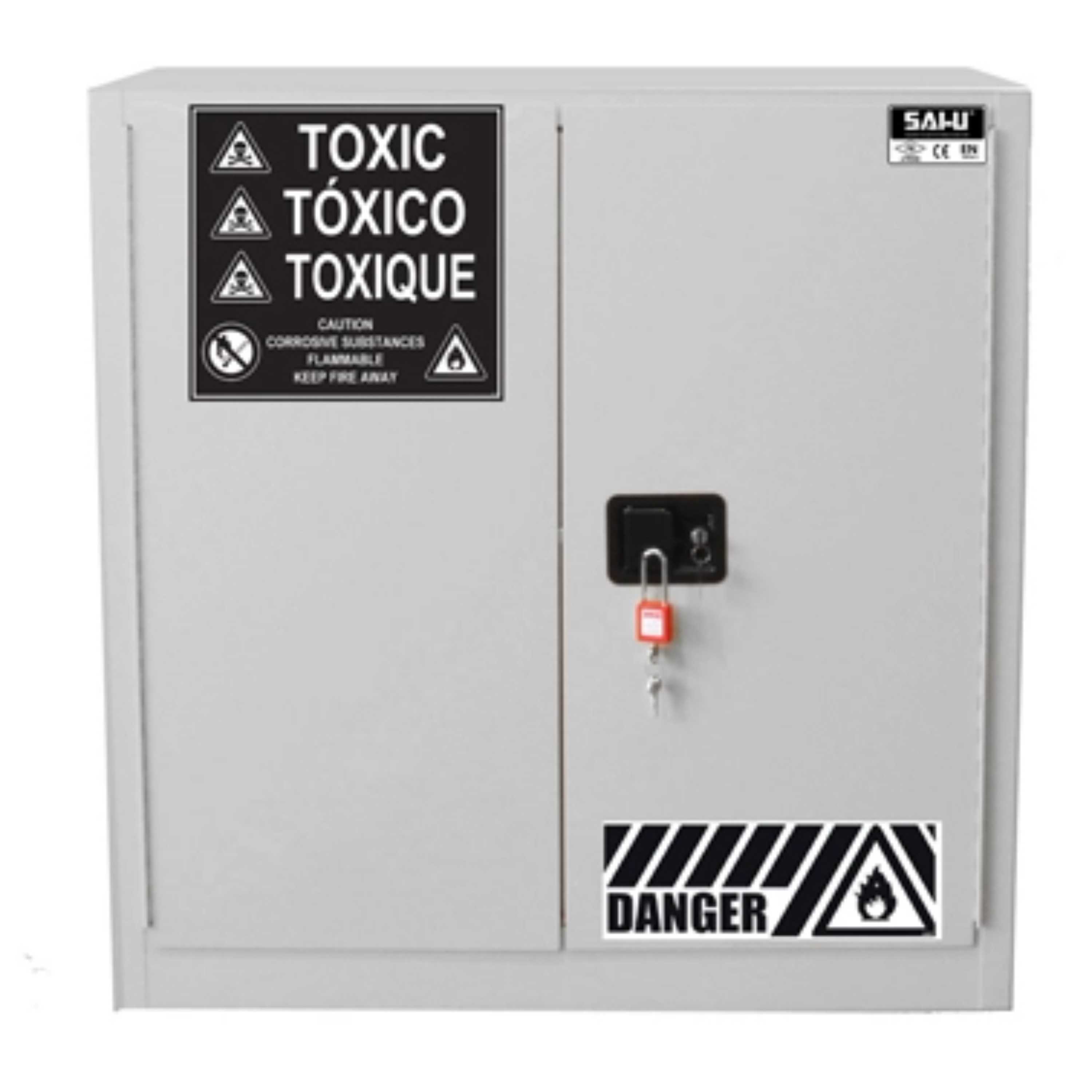 SAI-U® 30 Gallon, Manual Close, 1 shelf, Toxic Chemicals Safety Storage Cabinet