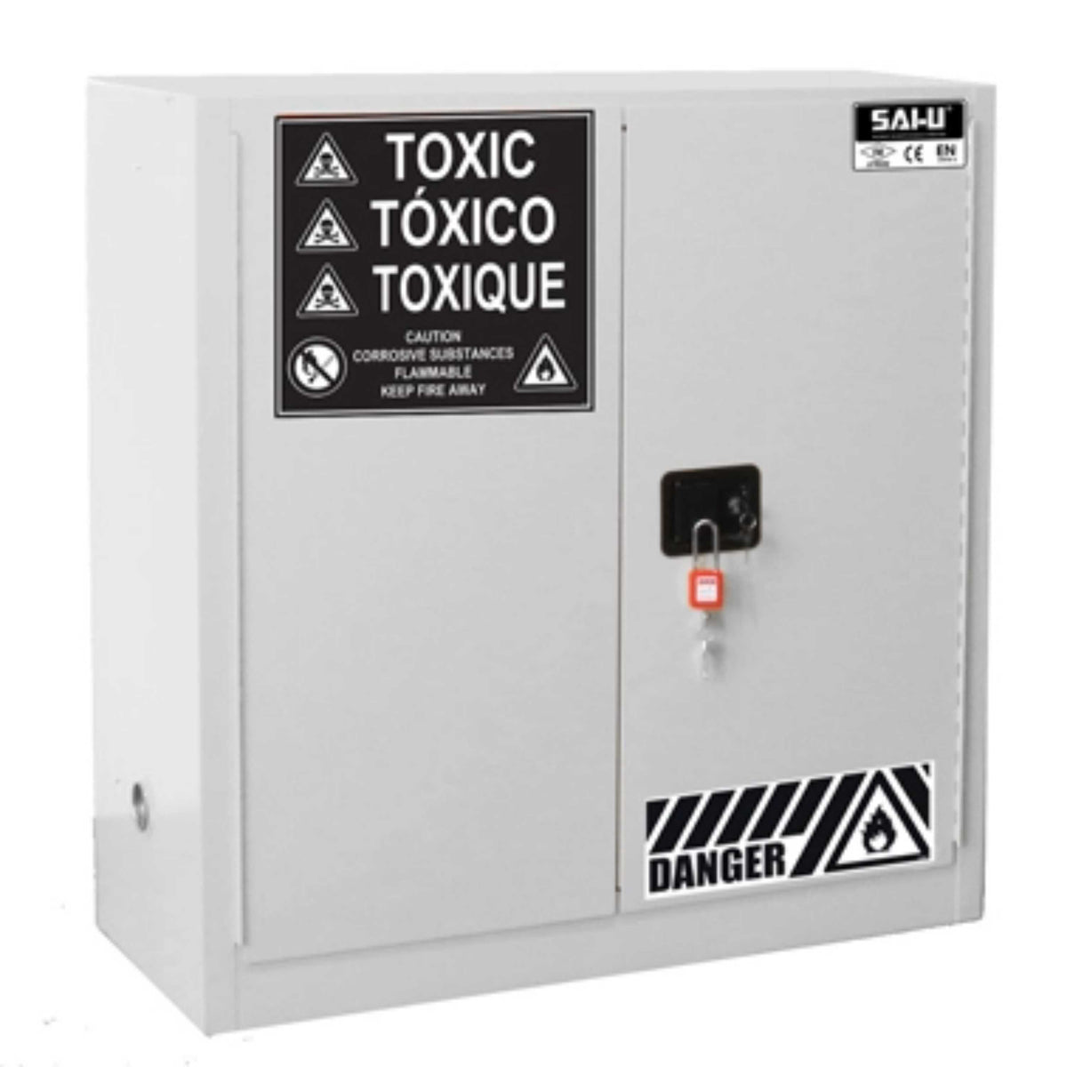 SAI-U® 30 Gallon, Manual Close, 1 shelf, Toxic Chemicals Safety Storage Cabinet