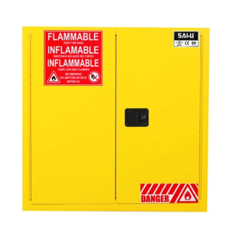 SAI-U® 30 Gallon, Manual Close, 1 shelf, Flammable Liquids Safety Storage Cabinet