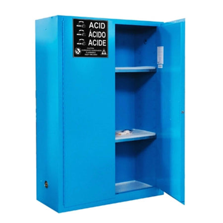 SAI-U® 45 Gallon, Manual Close, 2 shelves, Corrosive Liquids Safety Storage Cabinet