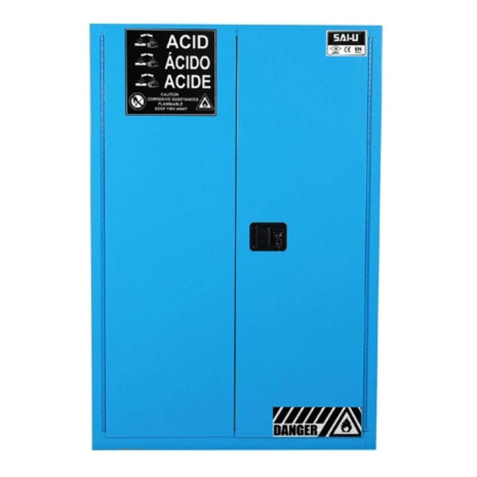SAI-U® 45 Gallon, Manual Close, 2 shelves, Corrosive Liquids Safety Storage Cabinet