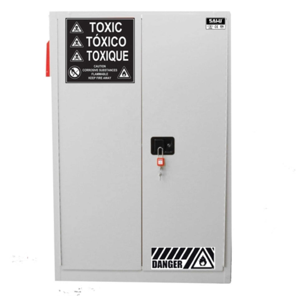 SAI-U® 45 Gallon, Manual Close, 2 shelves, Toxic Chemicals Safety Storage Cabinet
