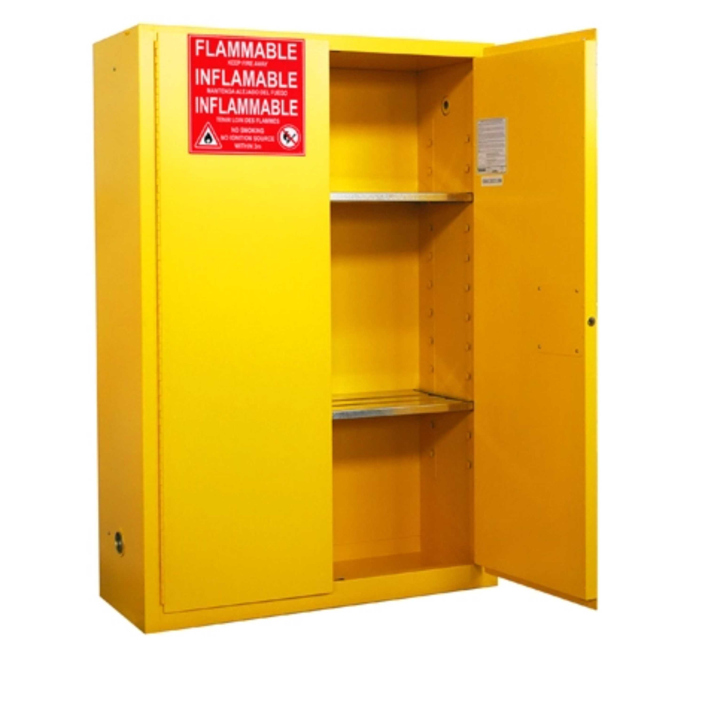 SAI-U® 45 Gallon, Manual Close, 2 shelves, Flammable Liquids Safety Storage Cabinet