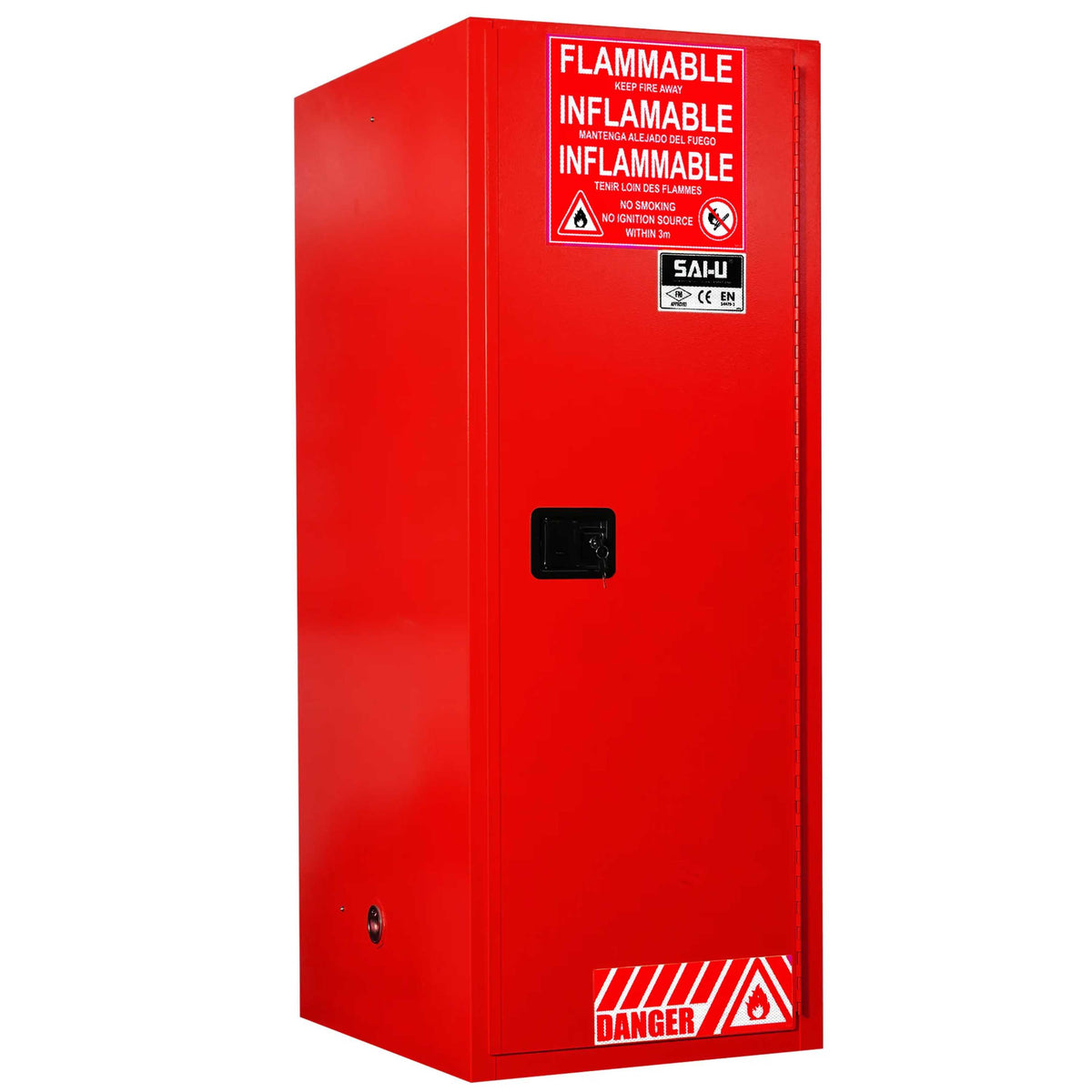 SAI-U® 54 Gallon, Manual Close, 3 shelves, Combustibles Safety Storage Cabinet