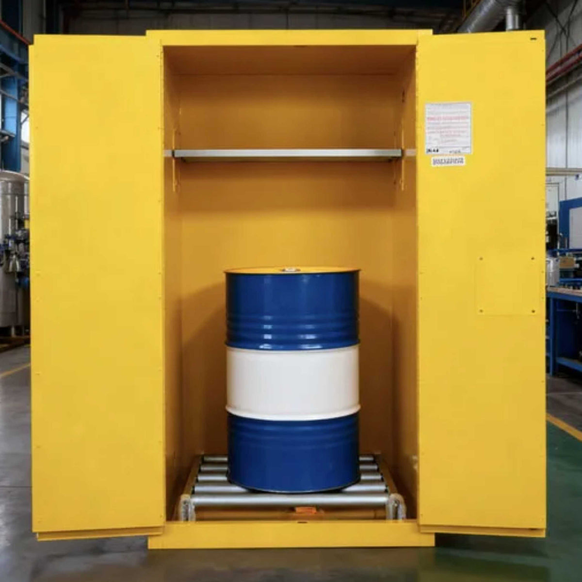 SAI-U® 55 Gallon, Manual Close, 1 shelf, Drum Safety Storage Cabinet