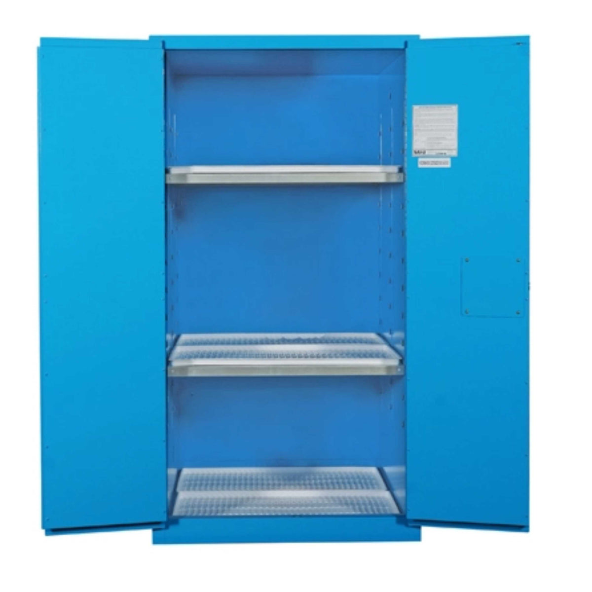 SAI-U® 60 Gallon, Manual Close, 2 shelves, Corrosive Liquids Safety Storage Cabinet