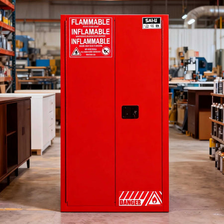 SAI-U® 60 Gallon, Manual Close, 2 shelves, Combustibles Safety Storage Cabinet