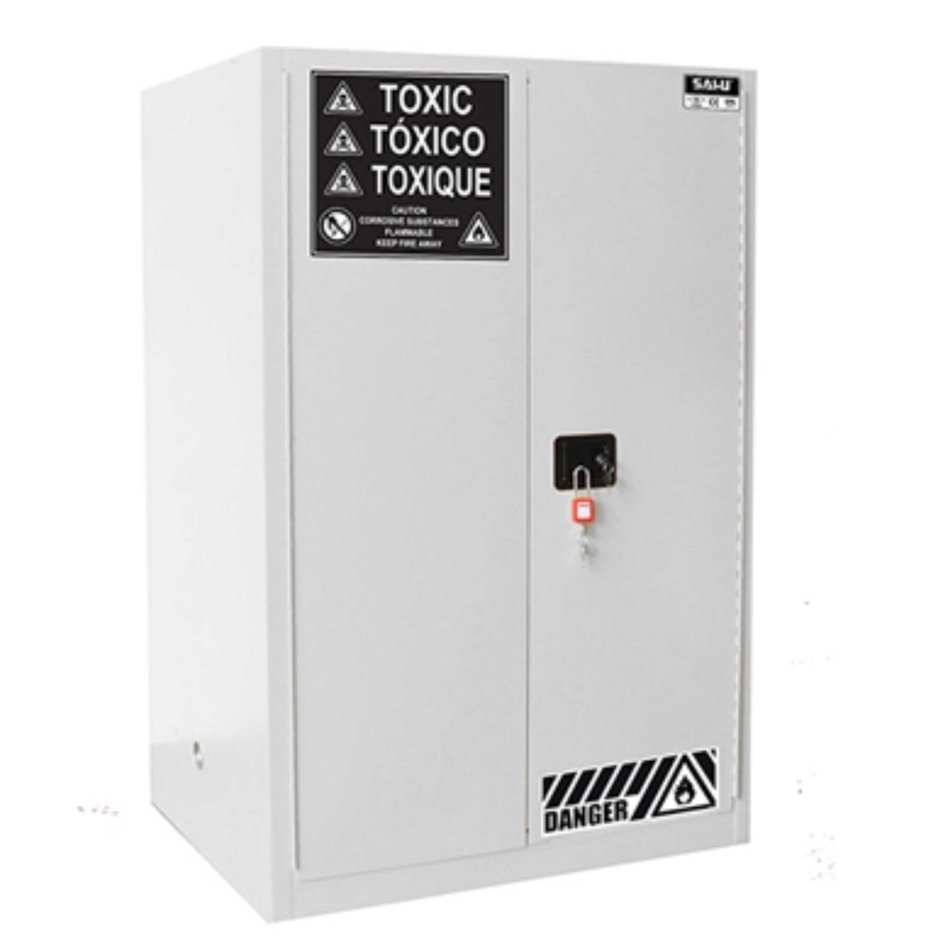 SAI-U® 90 Gallon, Manual Close, 2 shelves, Toxic Chemicals Safety Storage Cabinet