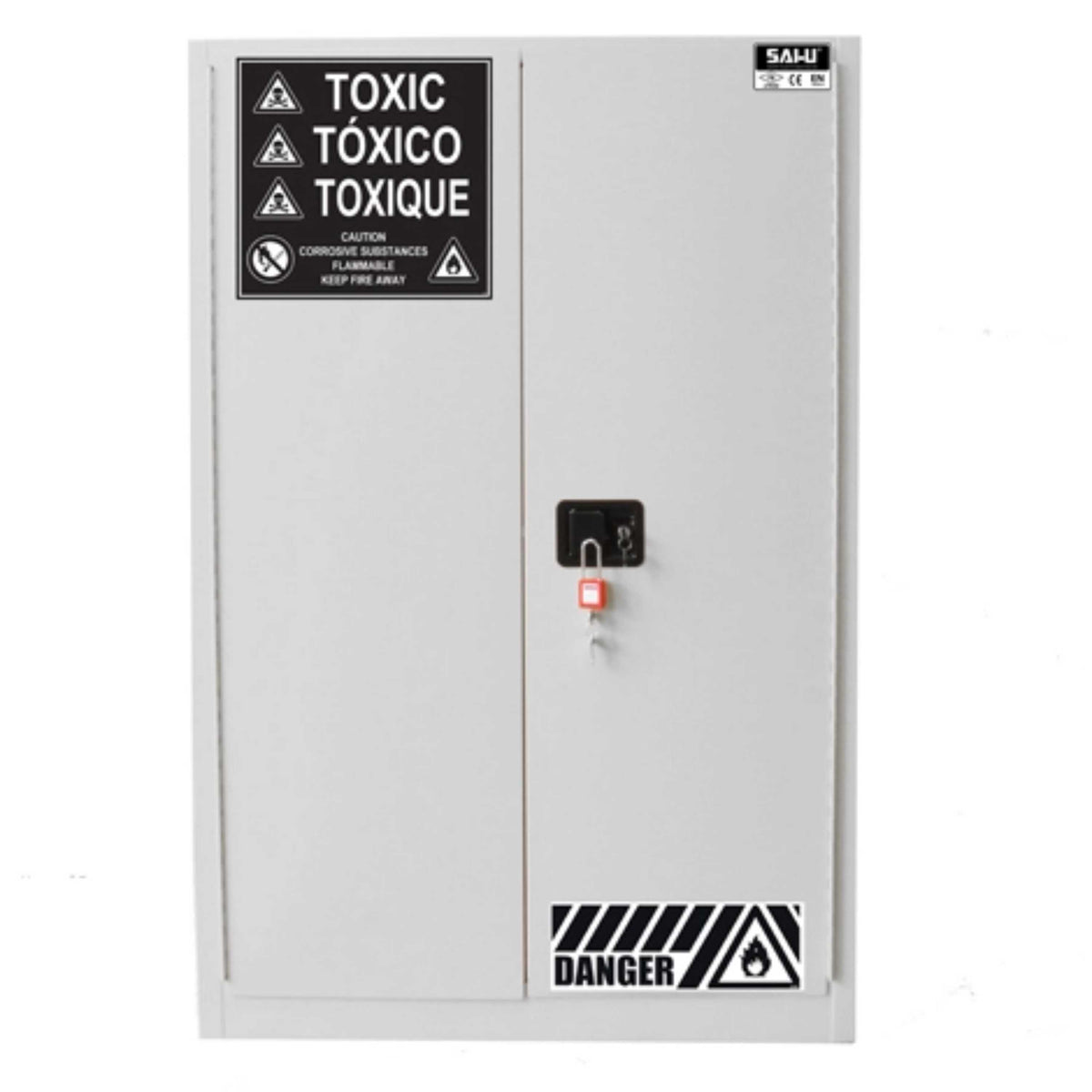 SAI-U® 90 Gallon, Manual Close, 2 shelves, Toxic Chemicals Safety Storage Cabinet