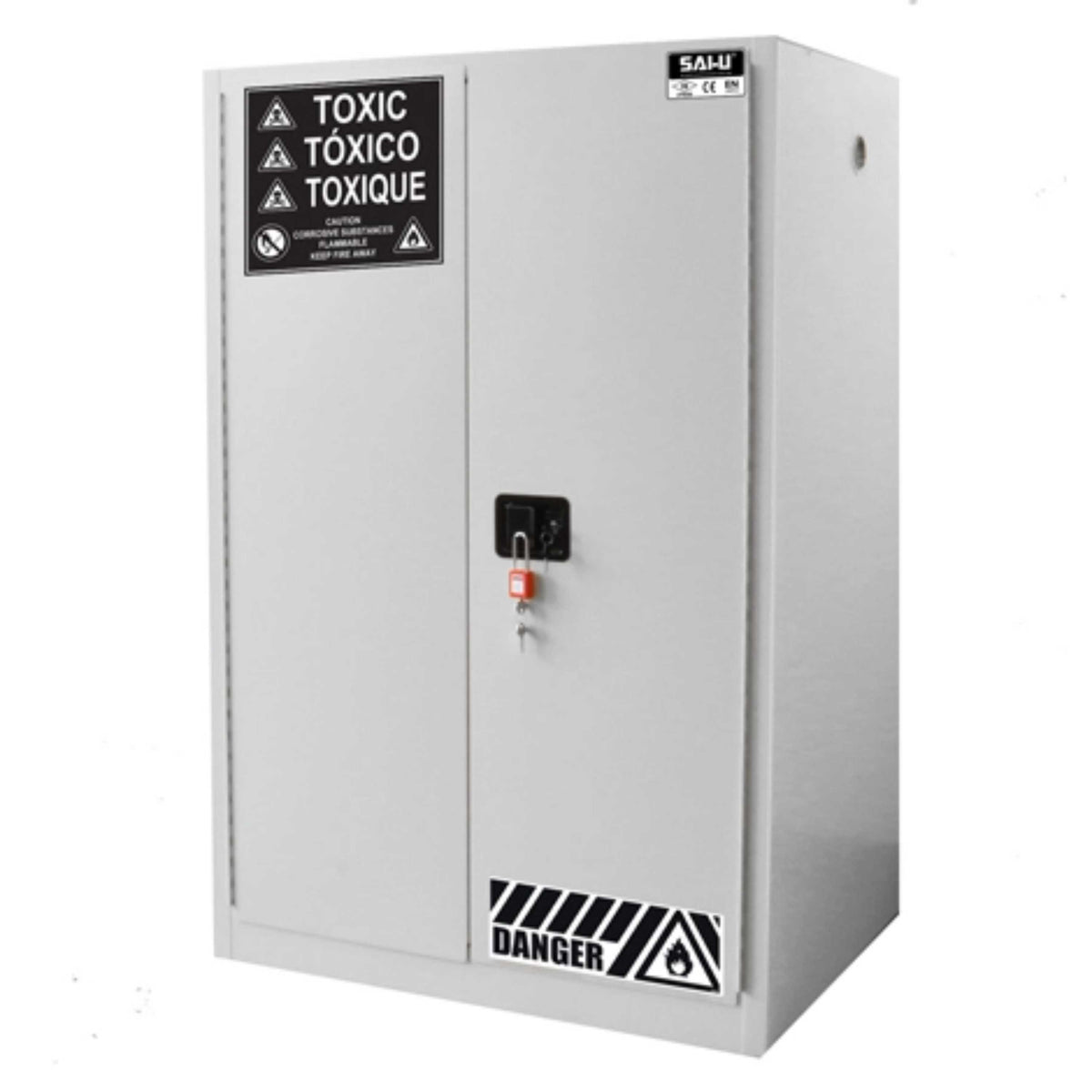SAI-U® 90 Gallon, Manual Close, 2 shelves, Toxic Chemicals Safety Storage Cabinet