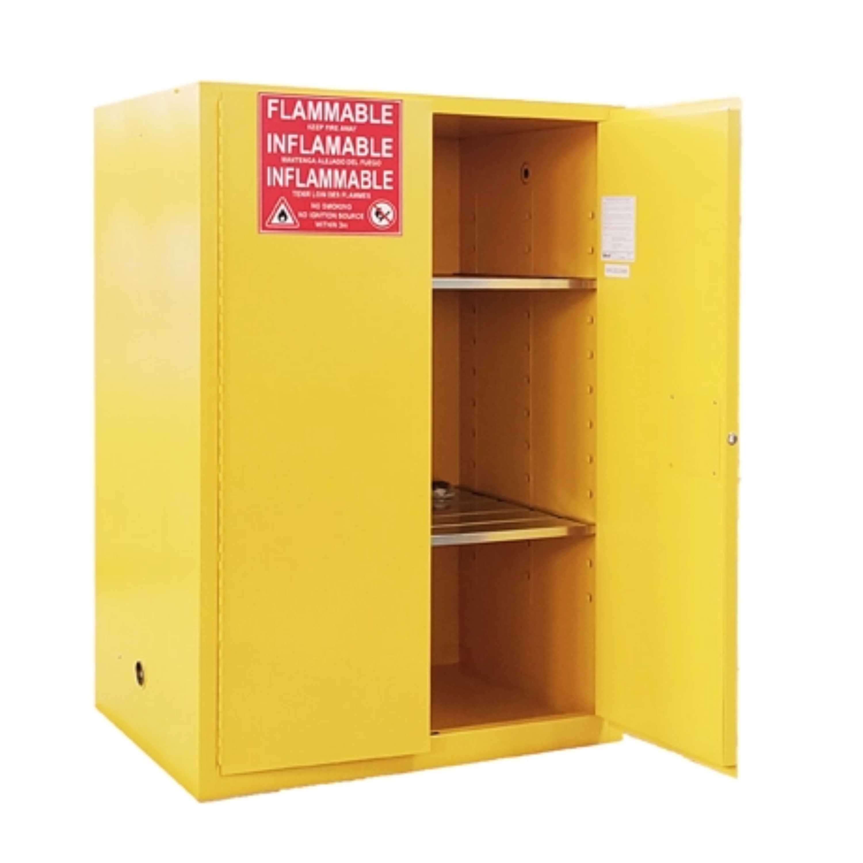 SAI-U® 90 Gallon, Manual Close, 2 shelves, Flammable Liquids Safety Storage Cabinet