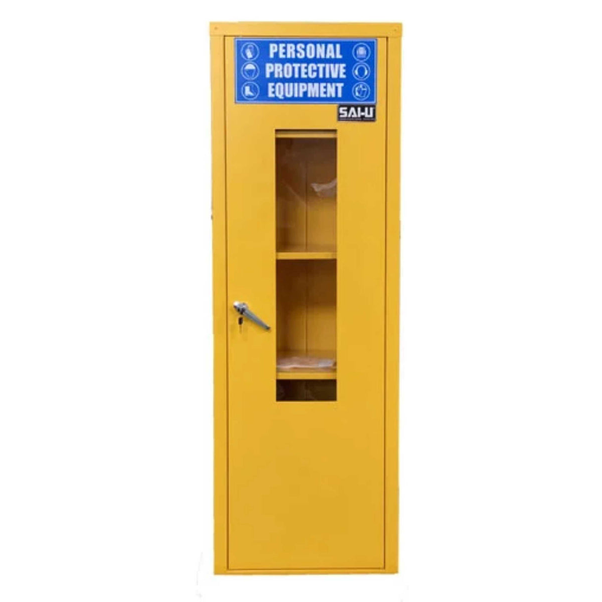 SAI-U® 22 Gallon, Manual Close, 3 shelves, Personal Preparedness Emergency Cabinet, Single Door