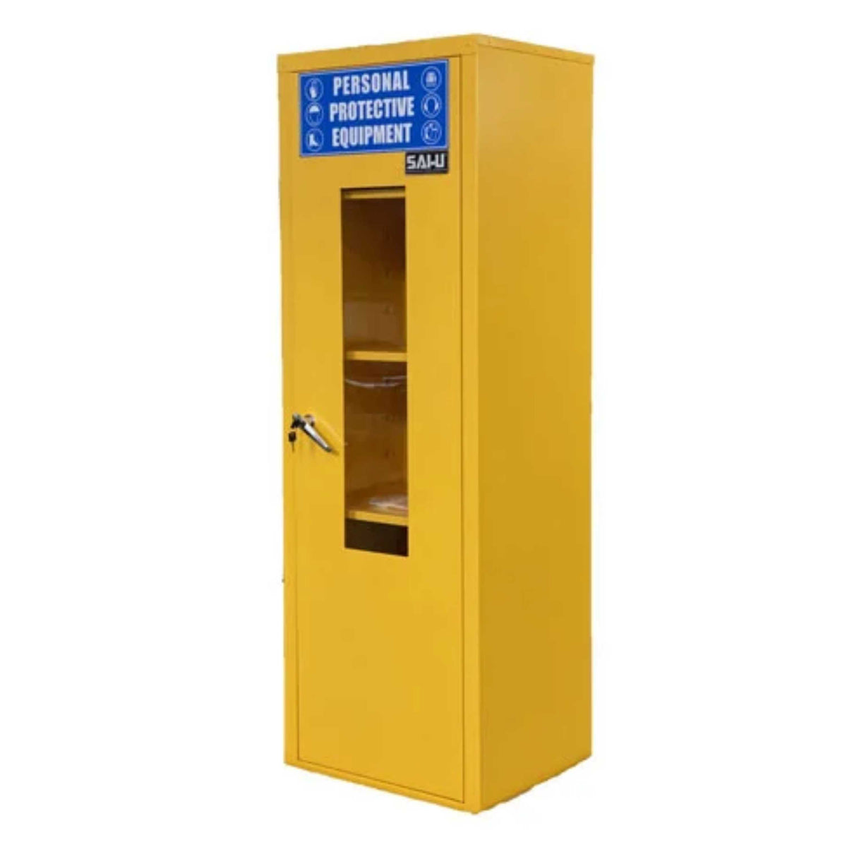SAI-U® 22 Gallon, Manual Close, 3 shelves, Personal Preparedness Emergency Cabinet, Single Door