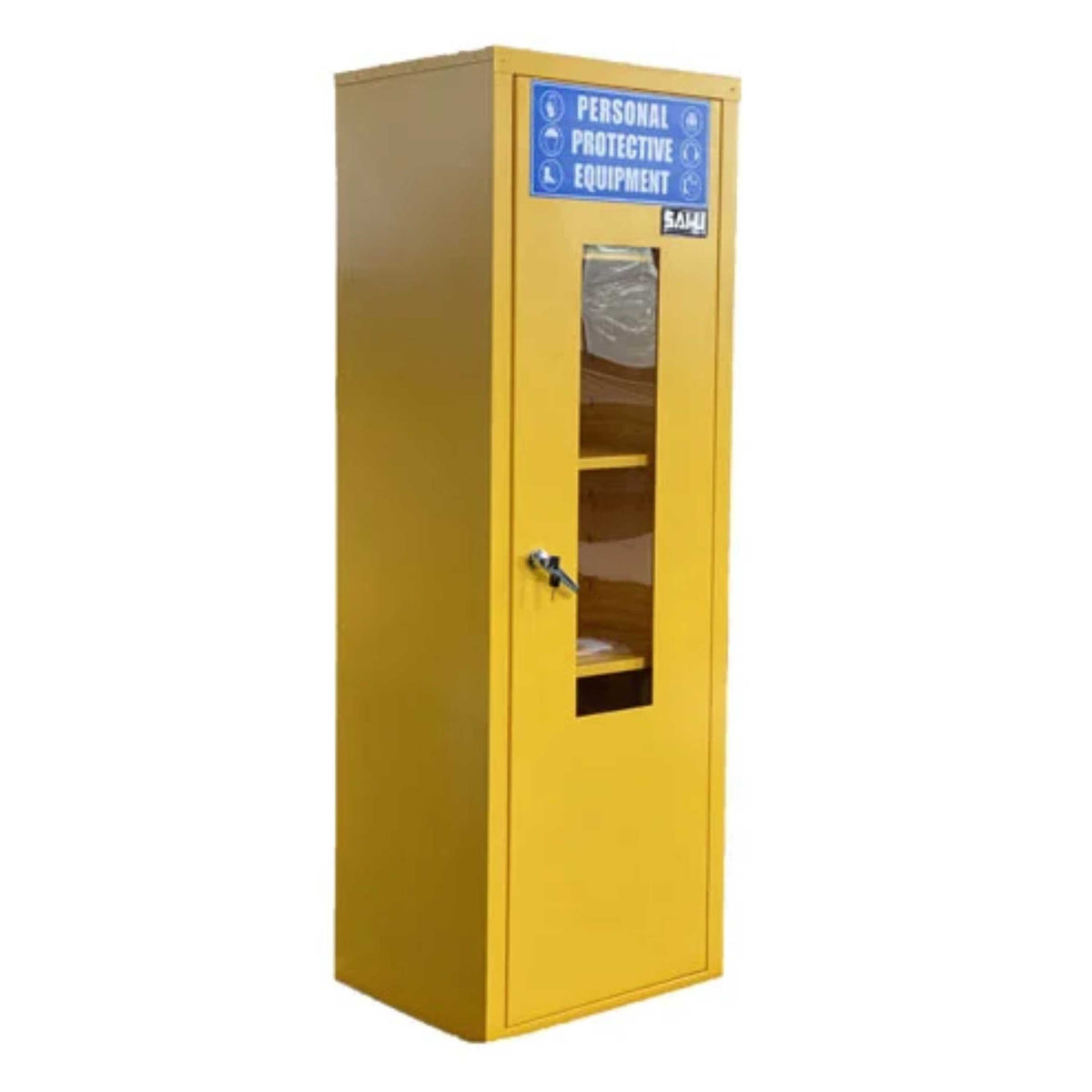 SAI-U® 22 Gallon, Manual Close, 3 shelves, Personal Preparedness Emergency Cabinet, Single Door