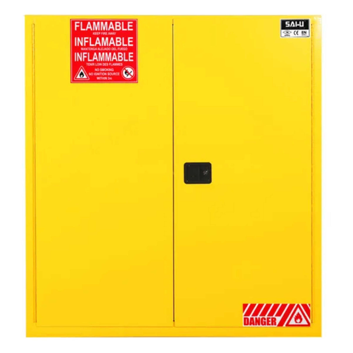SAI-U® 115 Gallon, Manual Close, 3 shelves, Drum Safety Storage Cabinet