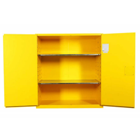 SAI-U® 120 Gallon, Manual Close, 2 shelves, Flammable Liquids Safety Storage Cabinet