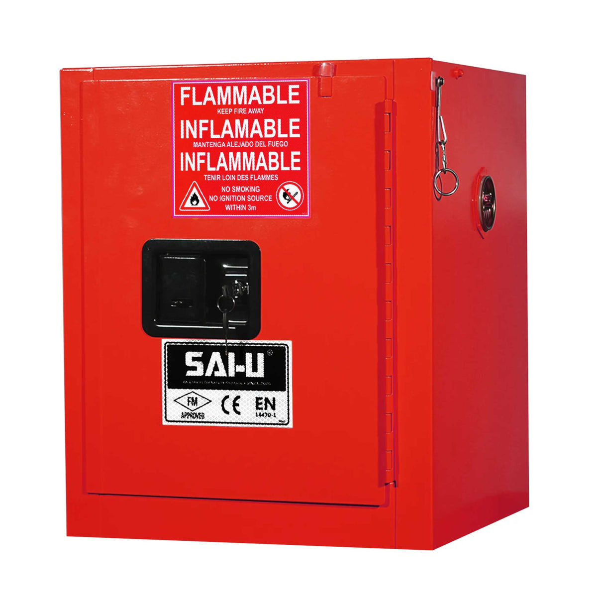SAI-U® 4 Gallon, Self Close, 1 shelf, Combustibles Safety Storage Cabinet (Self-closing door)