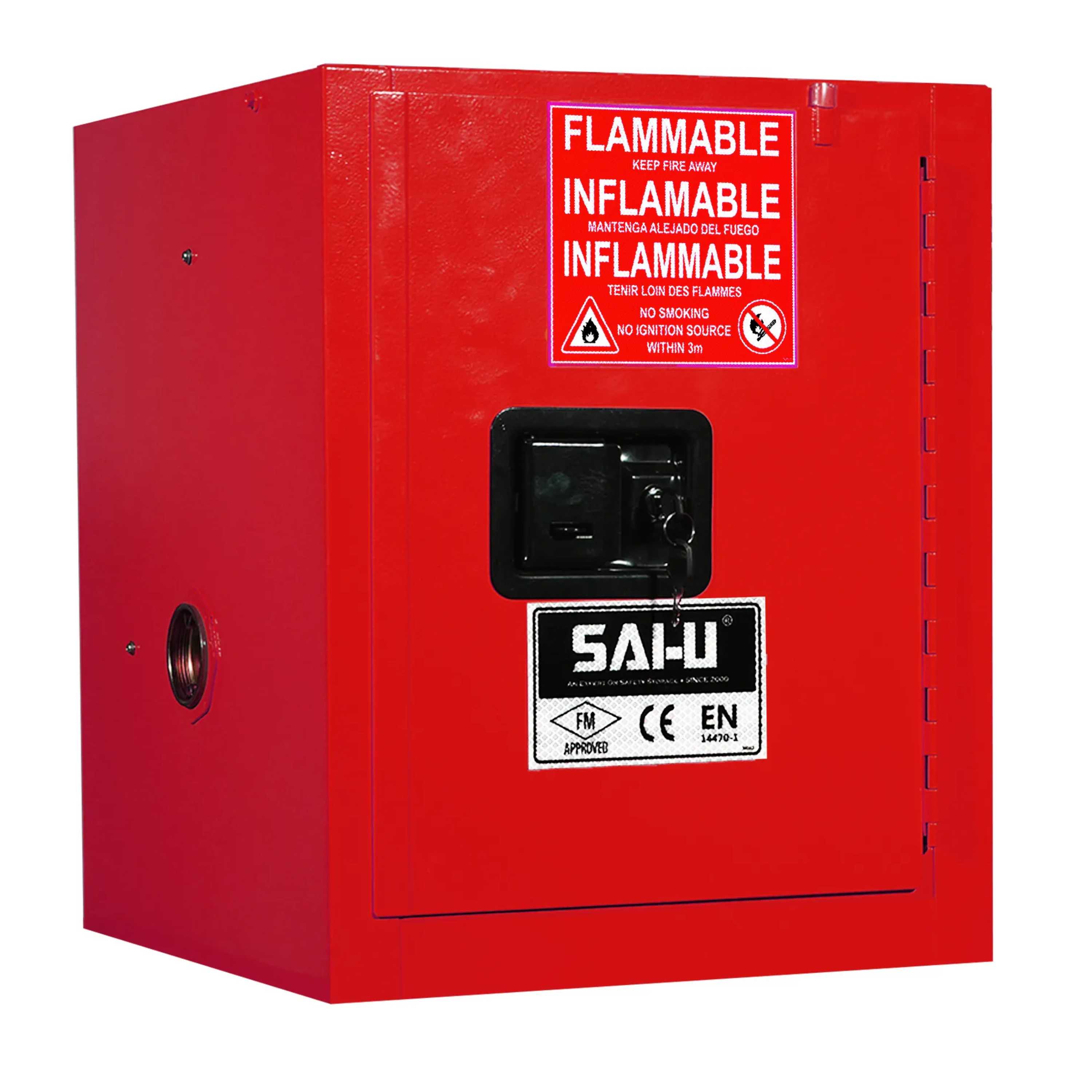 SAI-U® 4 Gallon, Self Close, 1 shelf, Combustibles Safety Storage Cabinet (Self-closing door)