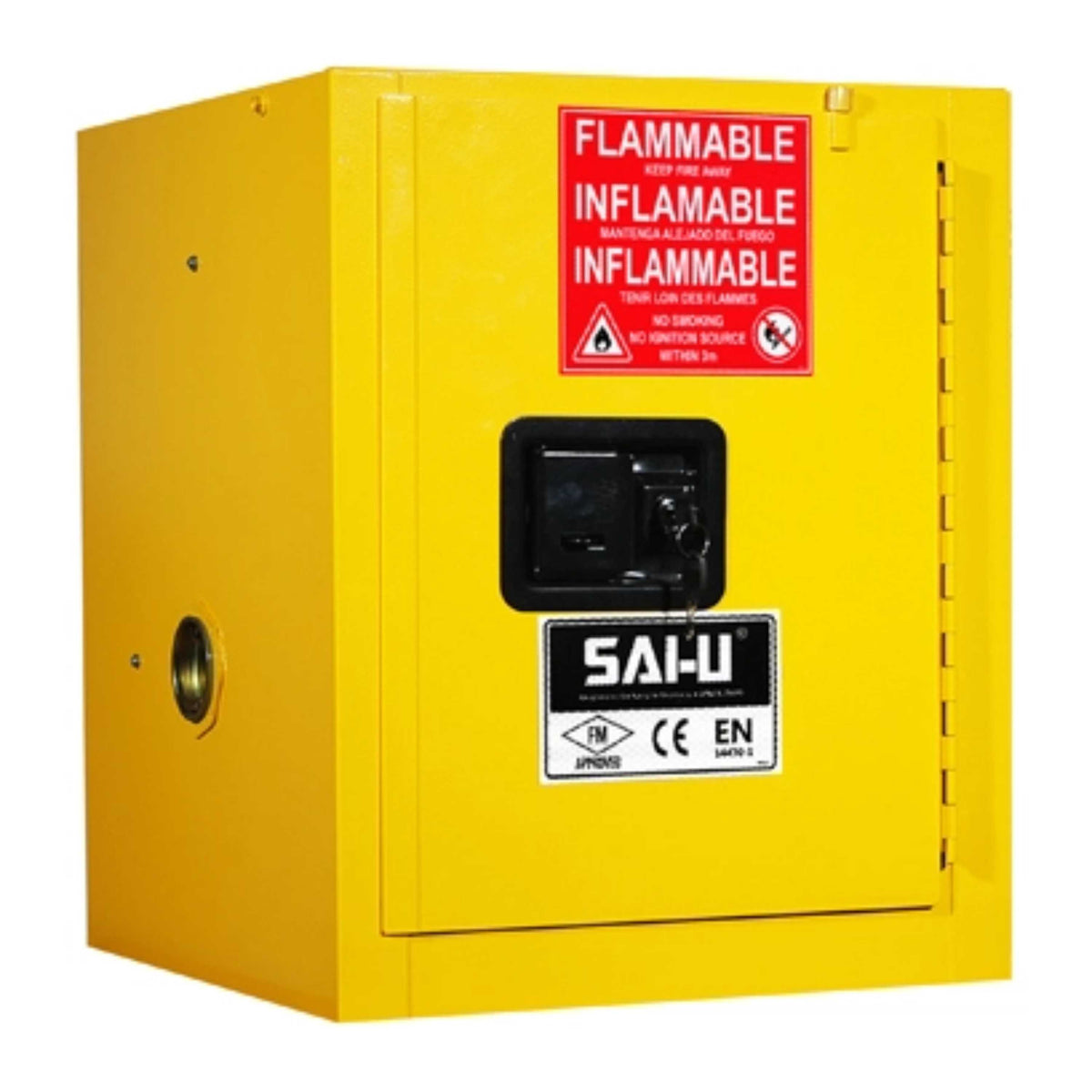 SAI-U® 4 Gallon, Self Close, 1 shelf, Flammable Liquids Safety Storage Cabinet (Self-closing door)