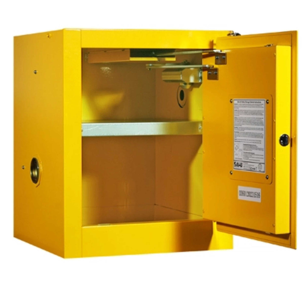 SAI-U® 4 Gallon, Self Close, 1 shelf, Flammable Liquids Safety Storage Cabinet (Self-closing door)