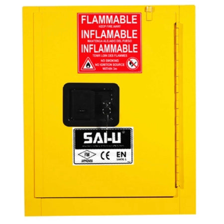 SAI-U® 4 Gallon, Self Close, 1 shelf, Flammable Liquids Safety Storage Cabinet (Self-closing door)