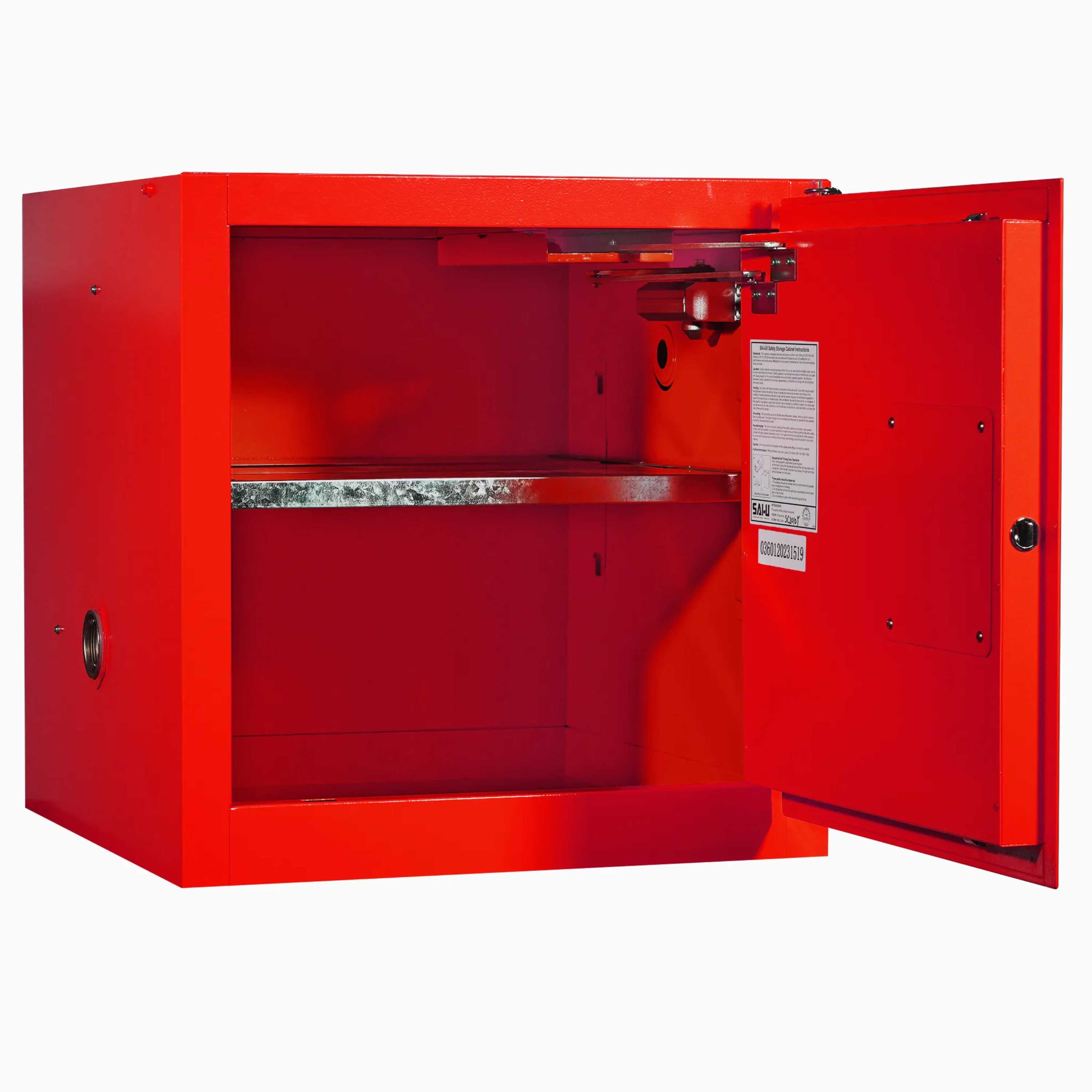SAI-U® 10 Gallon, Self Close, 1 shelf, Combustibles Safety Storage Cabinet (Self-closing door)