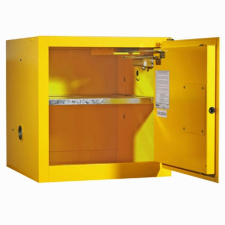 SAI-U® 10 Gallon, Self Close, 1 shelf, Flammable Liquids Safety Storage Cabinet (Self-closing door)