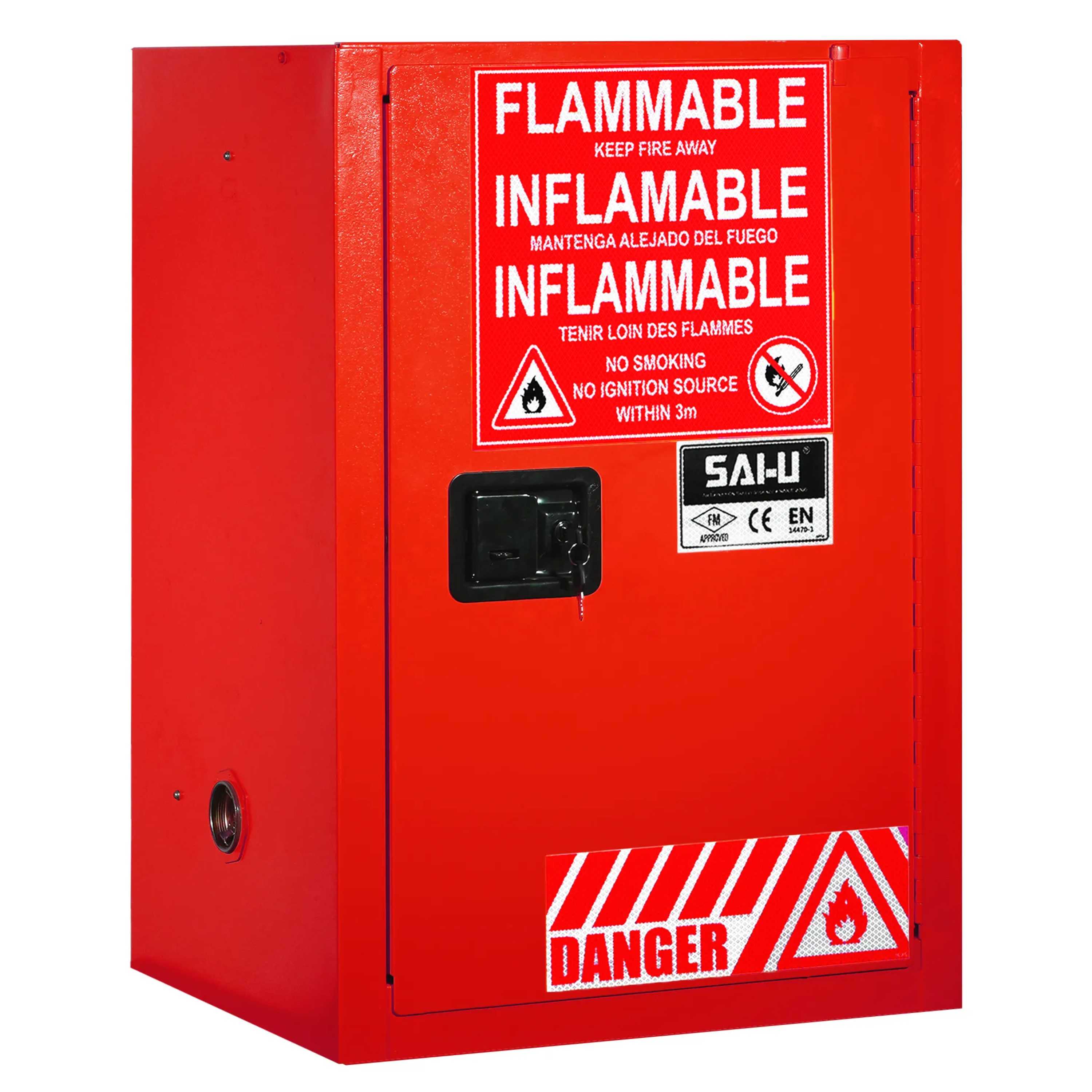 SAI-U® 12 Gallon, Self Close, 1 shelf, Combustibles Safety Storage Cabinet (Self-closing door)
