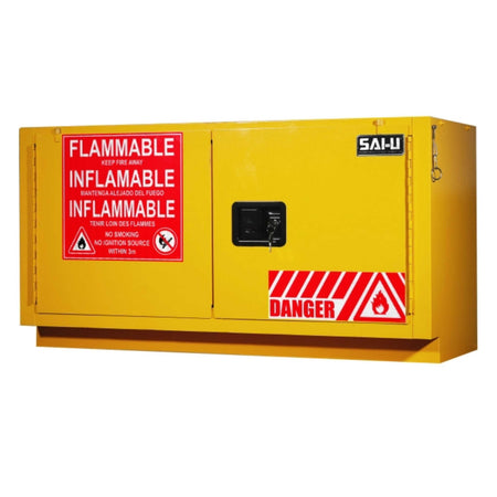 SAI-U® 15 Gallon, Self Close, 1 shelf, Flammable Liquids Safety Storage Cabinet (Self-closing door)