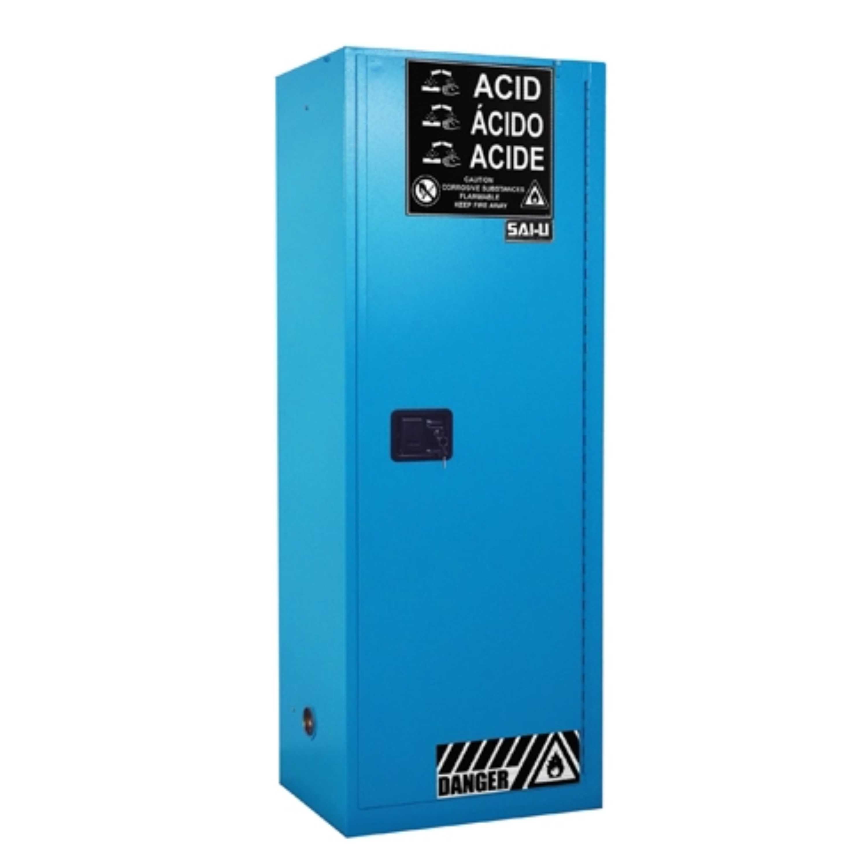 SAI-U® 22 Gallon, Self Close, 3 shelves, Corrosive Liquids Safety Storage Cabinet