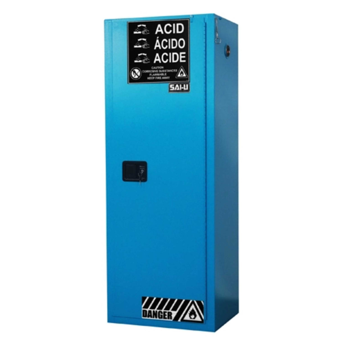 SAI-U® 22 Gallon, Self Close, 3 shelves, Corrosive Liquids Safety Storage Cabinet