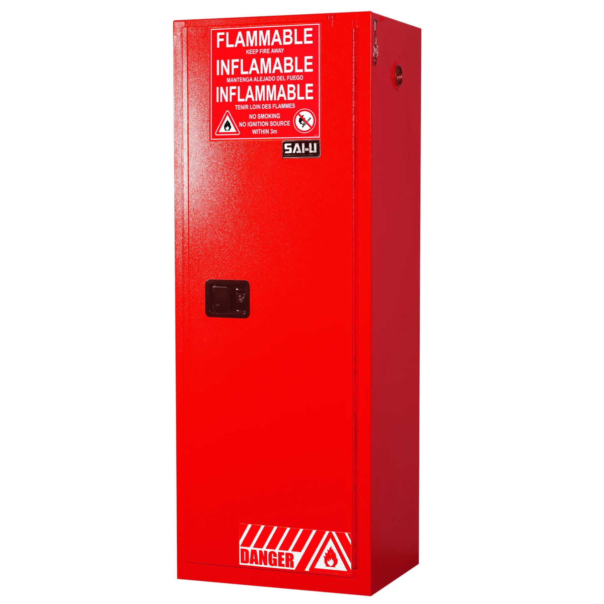 SAI-U® 22 Gallon, Self Close, 3 shelves, Combustibles Safety Storage Cabinet (Self-closing door)
