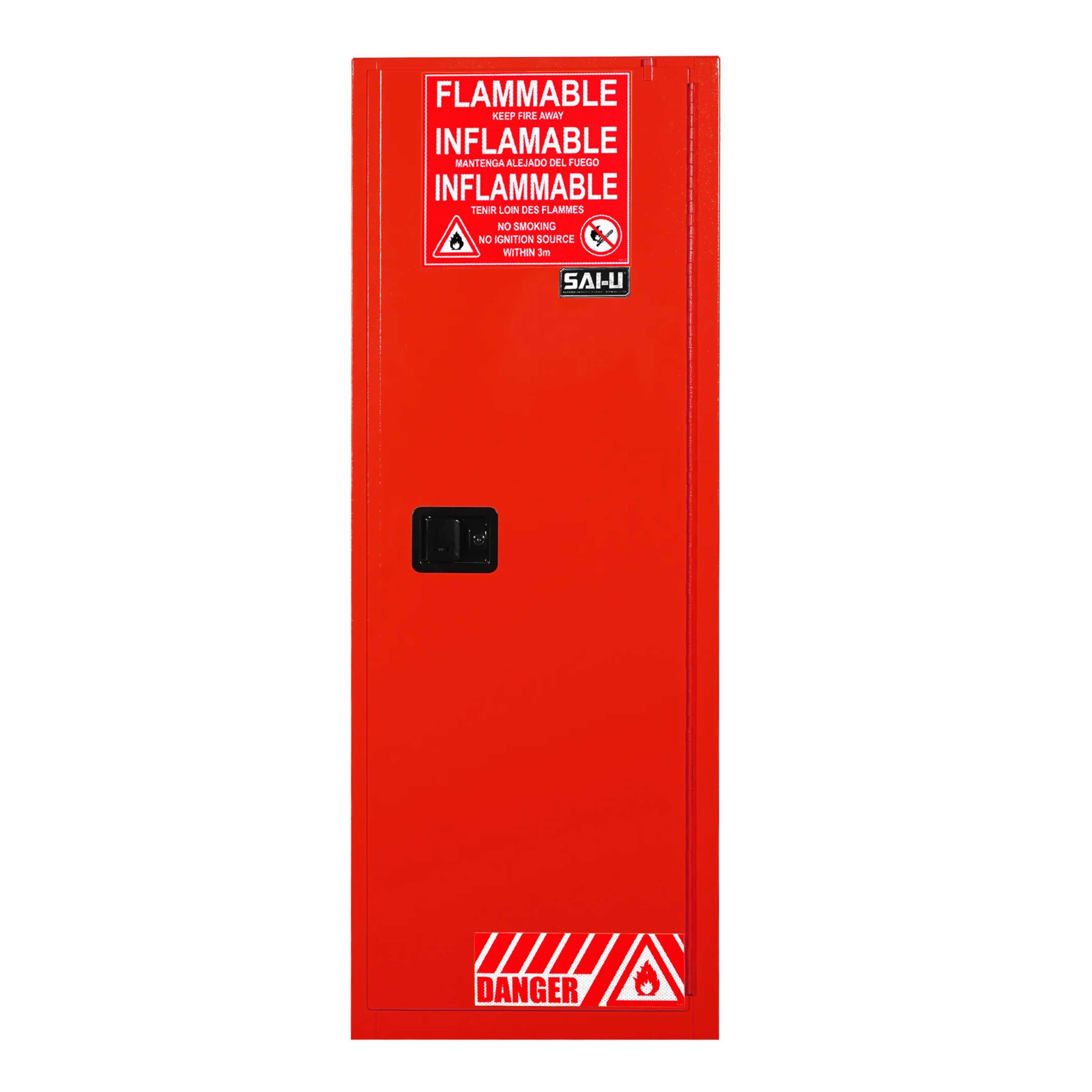 SAI-U® 22 Gallon, Self Close, 3 shelves, Combustibles Safety Storage Cabinet (Self-closing door)