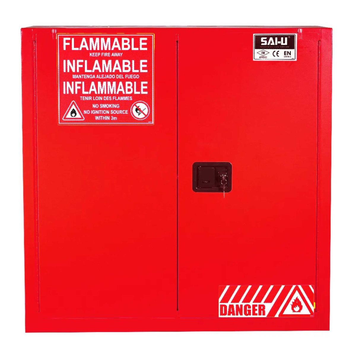 SAI-U® 30 Gallon, Self Close, 2 shelves, Combustibles Safety Storage Cabinet (Self-closing door)