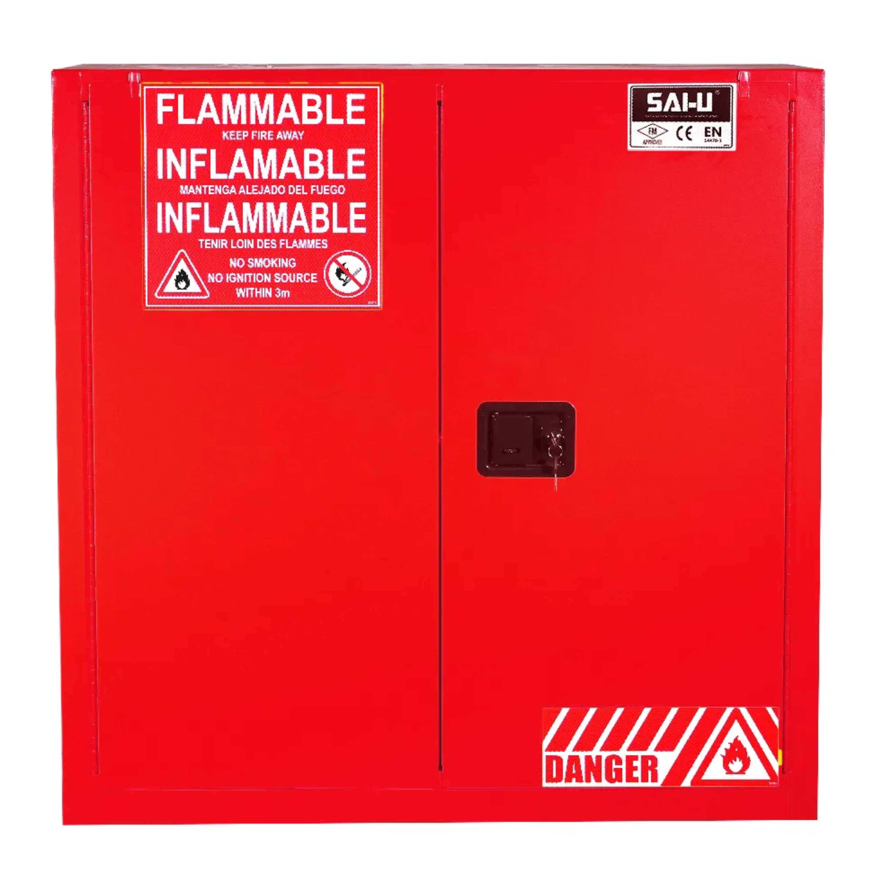 SAI-U® 30 Gallon, Self Close, 2 shelves, Combustibles Safety Storage Cabinet (Self-closing door)