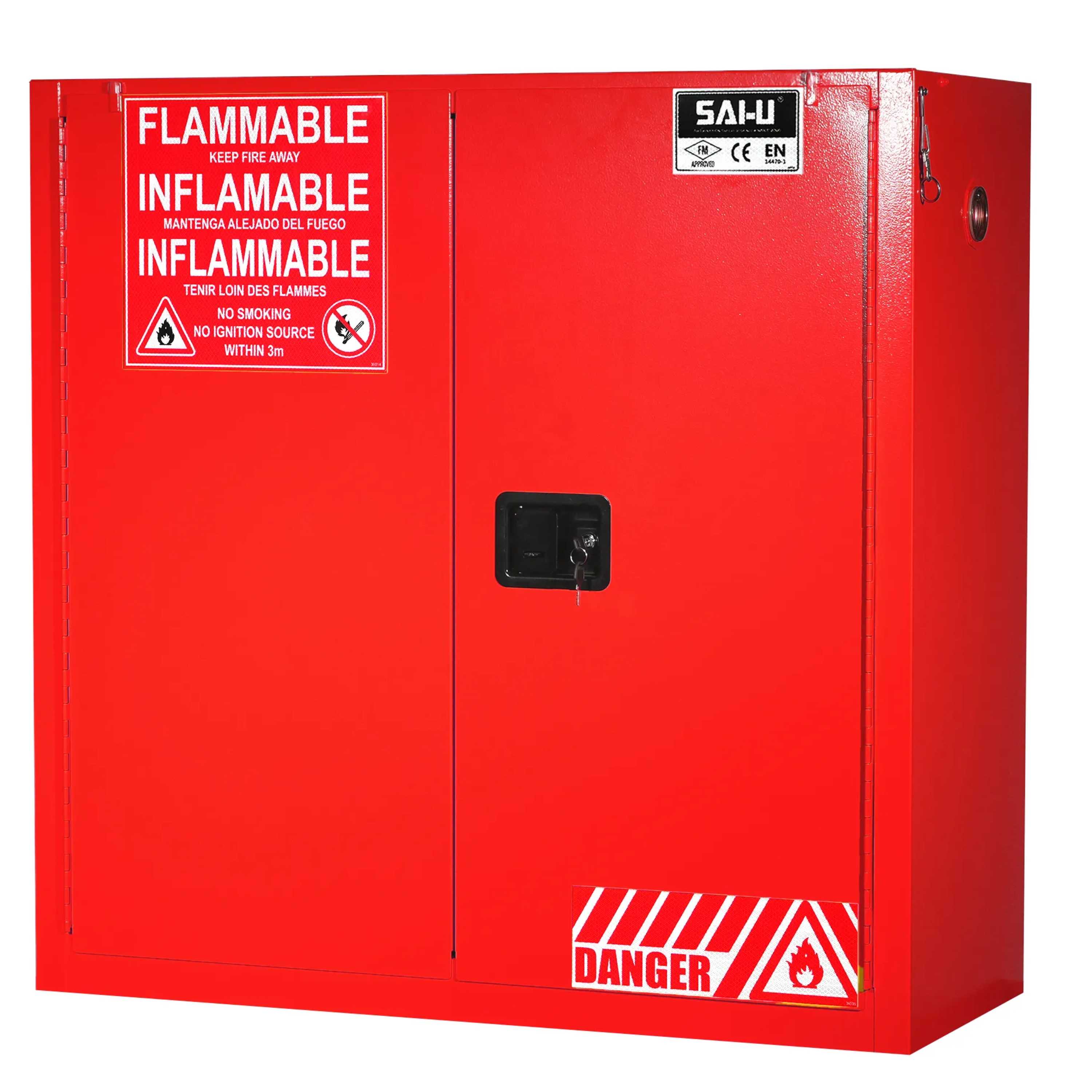 SAI-U® 30 Gallon, Self Close, 2 shelves, Combustibles Safety Storage Cabinet (Self-closing door)