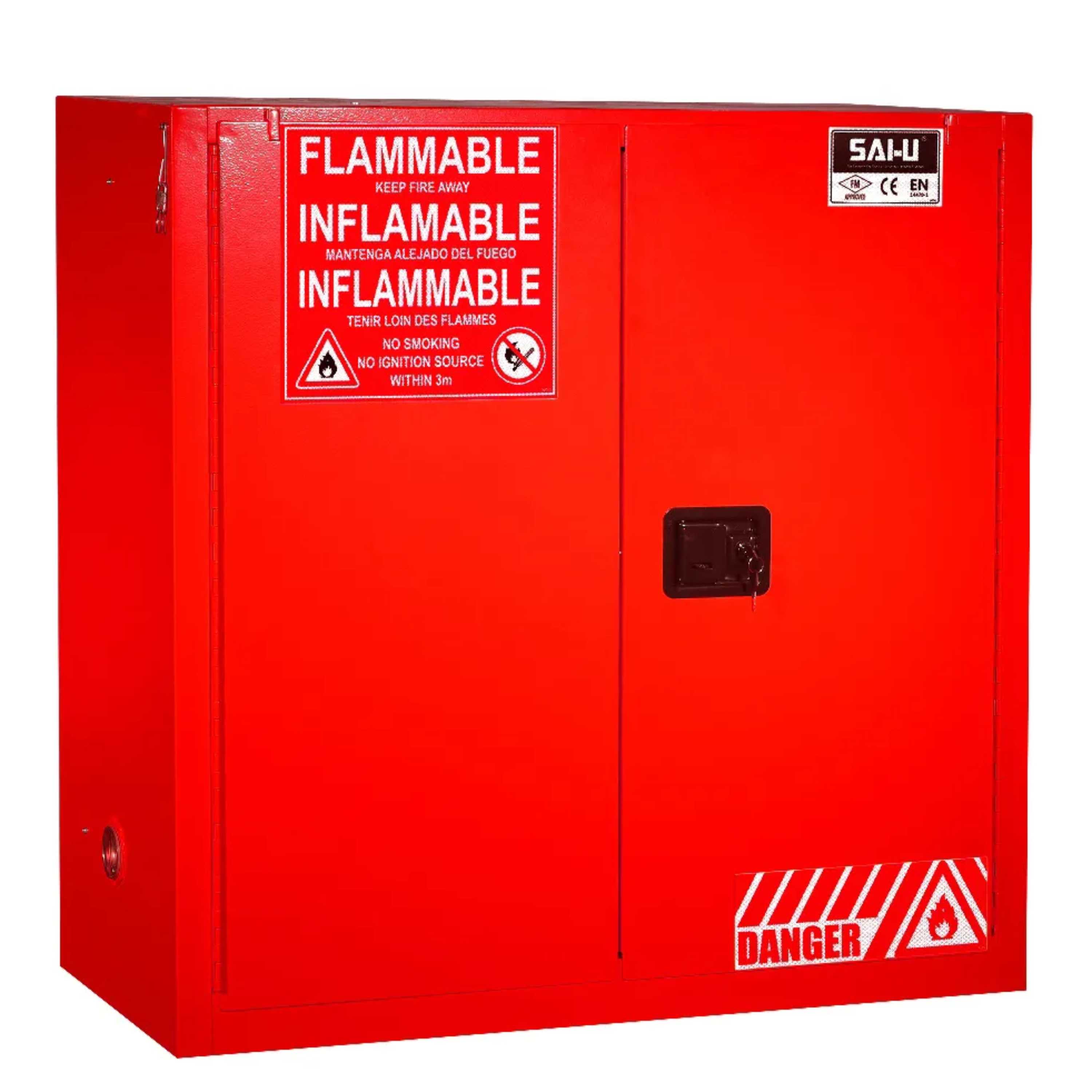 SAI-U® 30 Gallon, Self Close, 2 shelves, Combustibles Safety Storage Cabinet (Self-closing door)