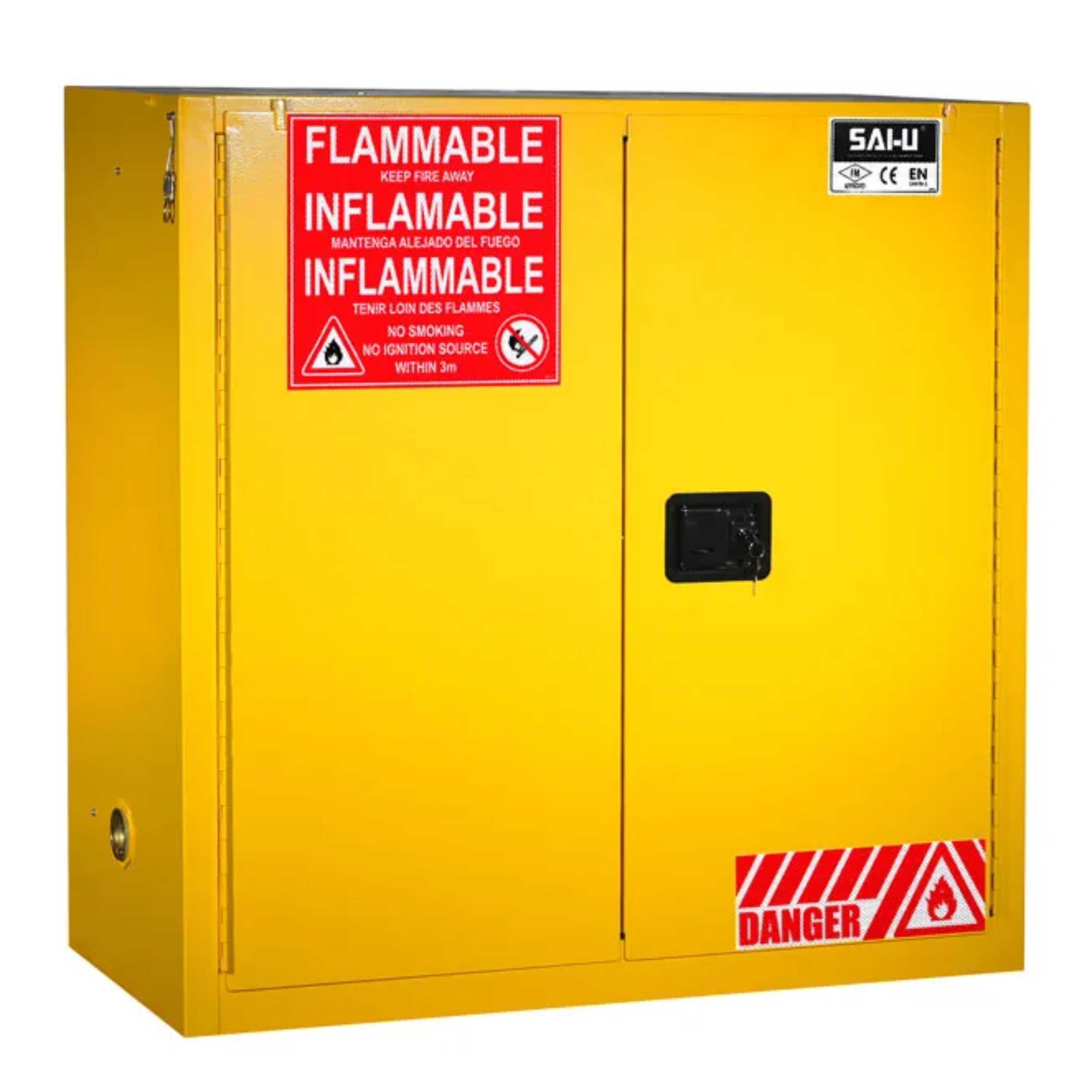 SAI-U® 30 Gallon, Self Close, 2 shelves, Flammable Liquids Safety Storage Cabinet