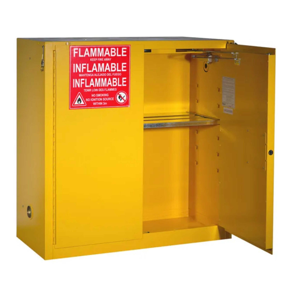 SAI-U® 30 Gallon, Self Close, 2 shelves, Flammable Liquids Safety Storage Cabinet