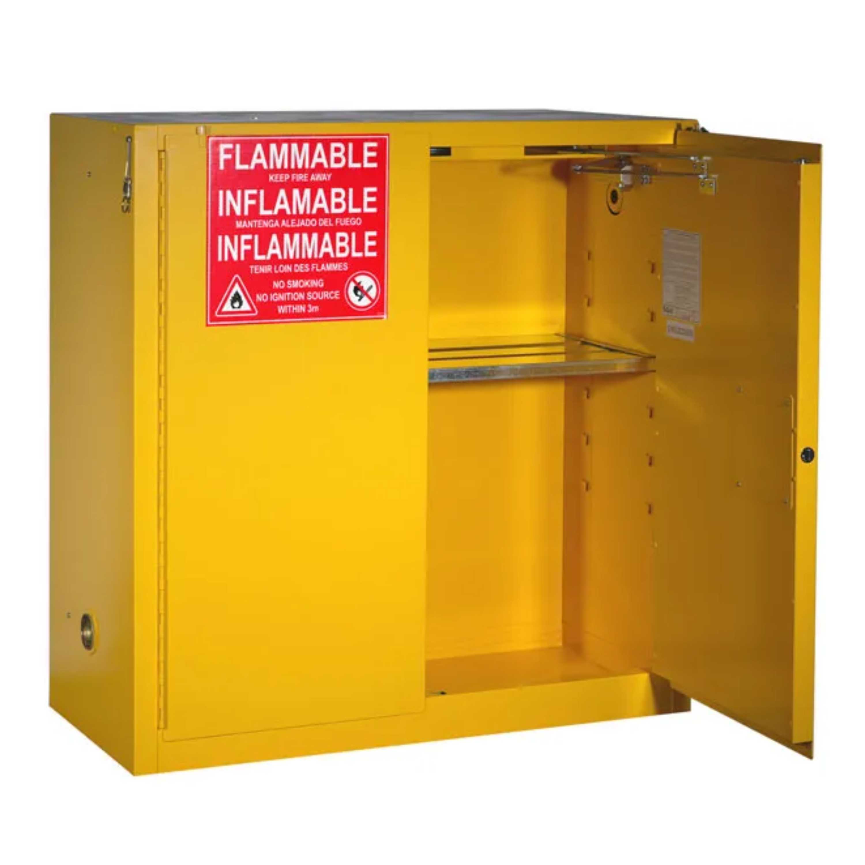 SAI-U® 30 Gallon, Self Close, 2 shelves, Flammable Liquids Safety Storage Cabinet