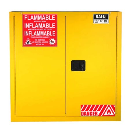 SAI-U® 30 Gallon, Self Close, 2 shelves, Flammable Liquids Safety Storage Cabinet