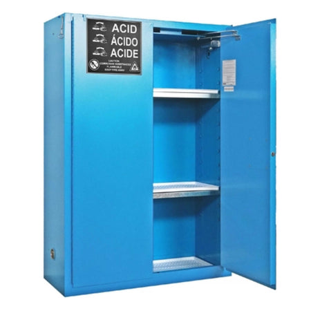 SAI-U® 45 Gallon, Self Close, 2 shelves, Corrosive Liquids Safety Storage Cabinet