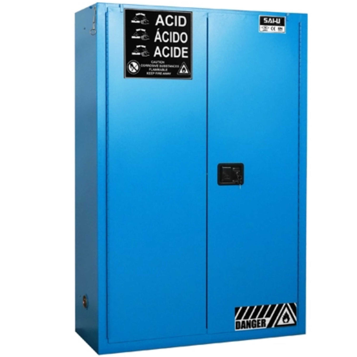 SAI-U® 45 Gallon, Self Close, 2 shelves, Corrosive Liquids Safety Storage Cabinet