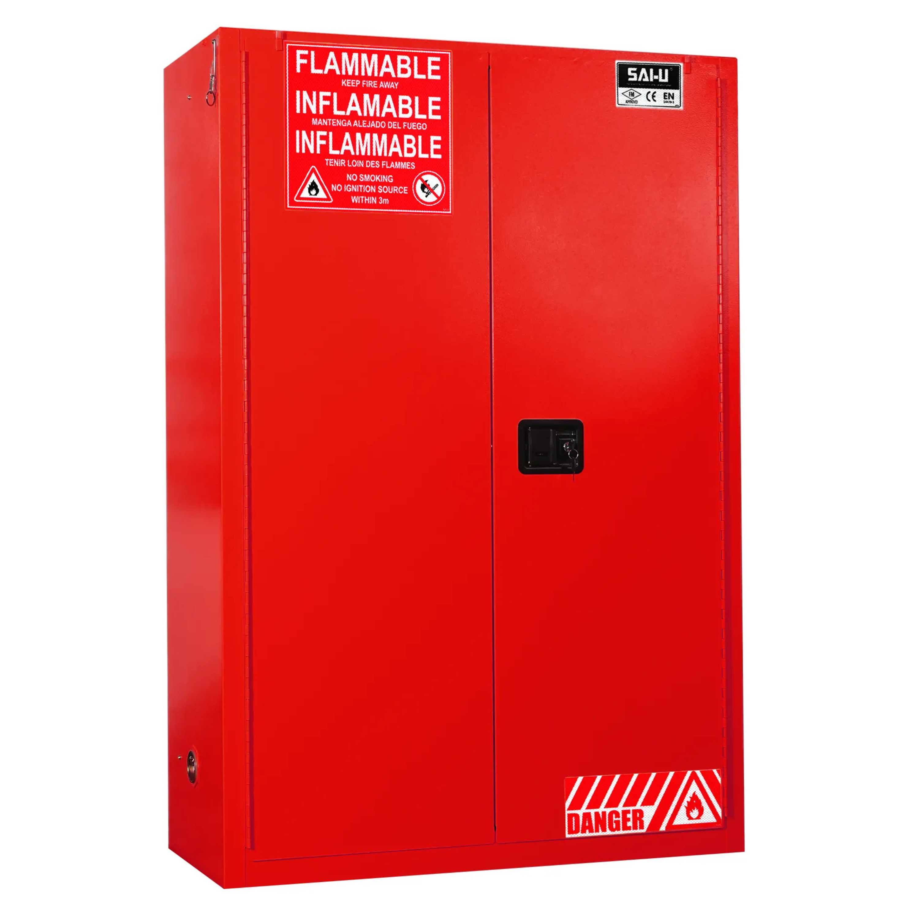 SAI-U® 45 Gallon, Self Close, 2 shelves, Combustibles Safety Storage Cabinet (Self-closing door)