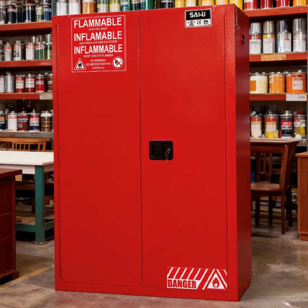 SAI-U® 45 Gallon, Self Close, 2 shelves, Combustibles Safety Storage Cabinet (Self-closing door)